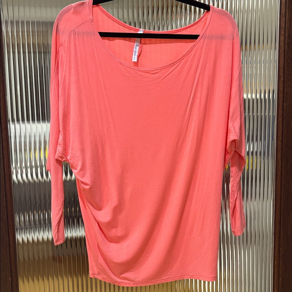 Coral Long Sleeve Top
